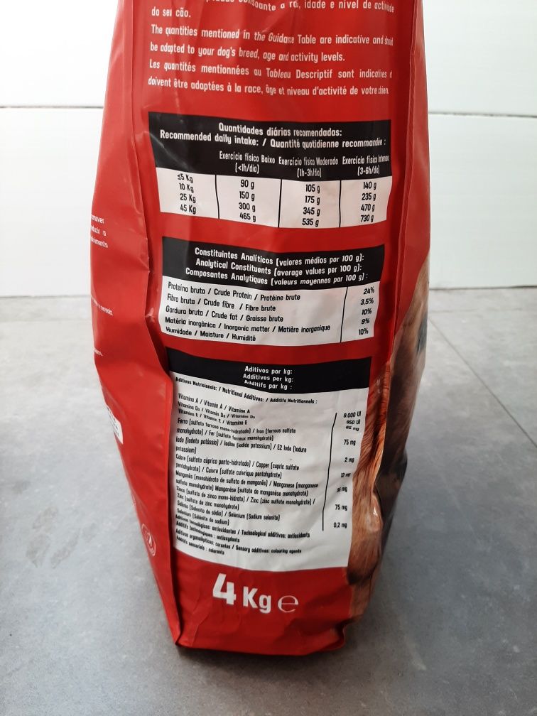 Sacas ração Active Pet 4Kgs