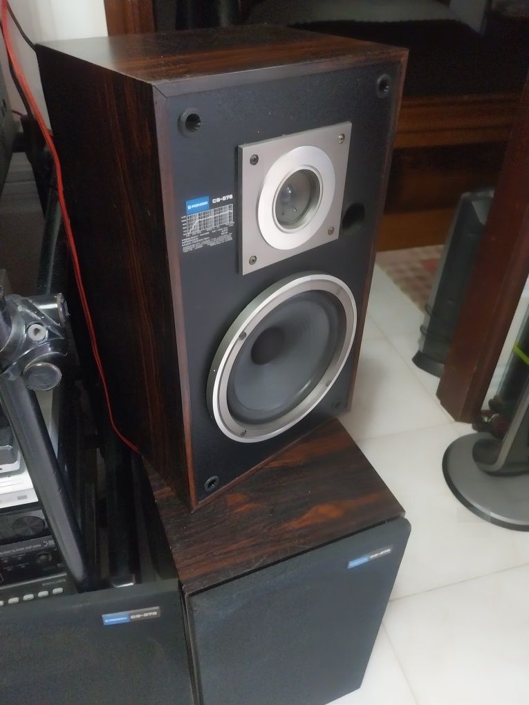 colunas de som duas vias pioneer c s 575 como novas