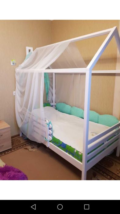 Кроватка ДОМИК дом, чердак ліжко будинок детская кровать