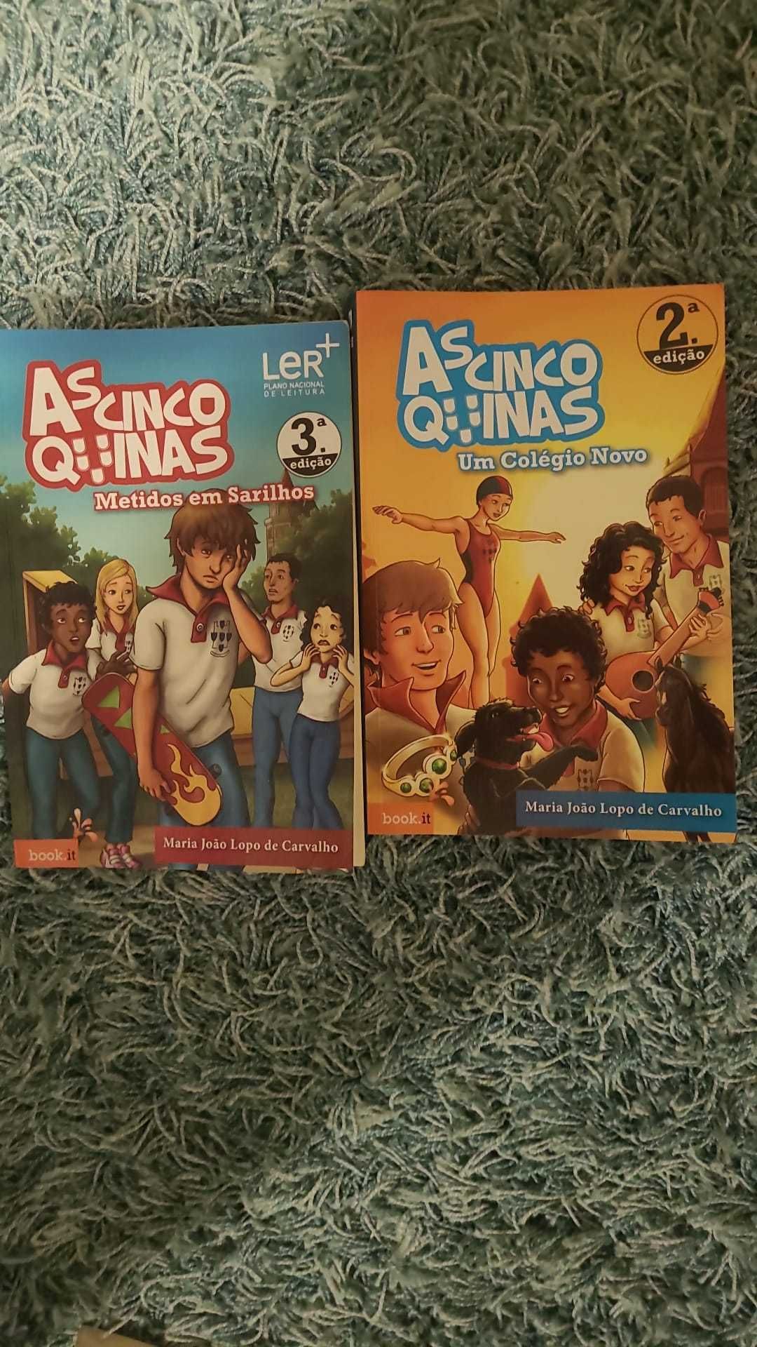 LIvros coleção "As Cinco Quinas"