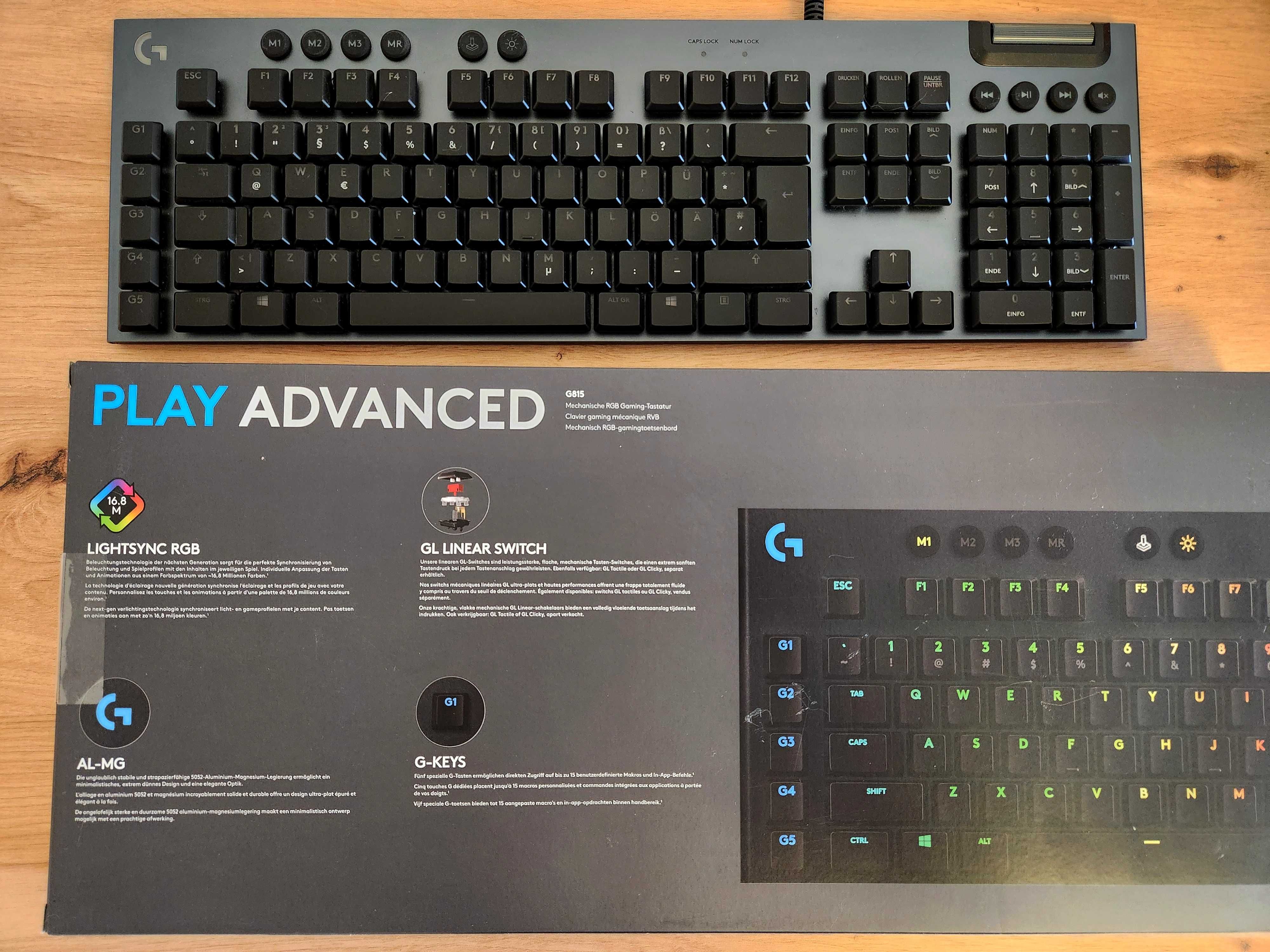 Механiчна клавіатура Logitech G815 RGB