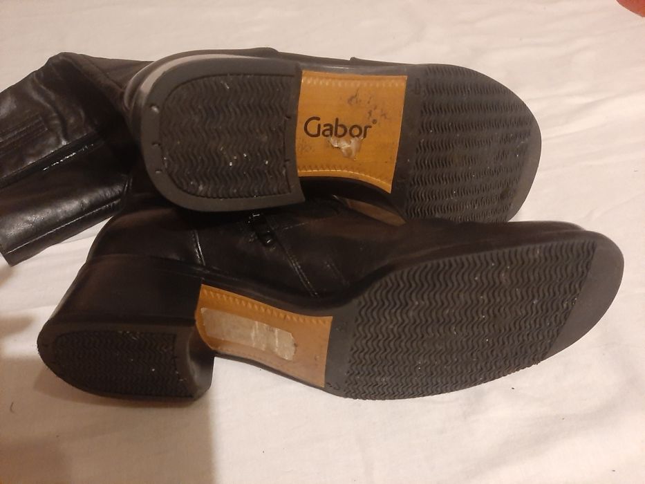 Kozaki damskie długie czarne  ,Gabor