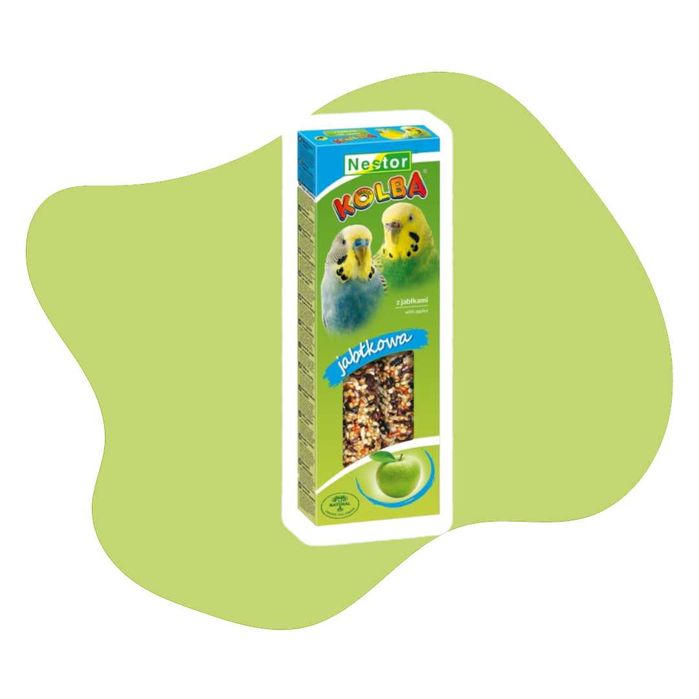 Nestor kolba Classic Małe papugi Jabłkowa 2szt z jabłkami