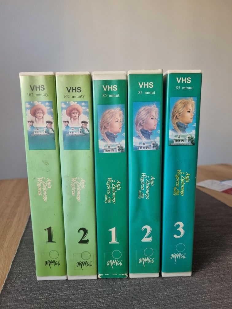 Ania z zielonego wzgórza kasety VHS serial 1985r. Klasyka kultowa