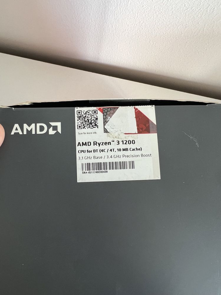 Processador/CPU AMD Ryzen 3 1200 AF Quad-Core 3,1GHz (socket AM4)