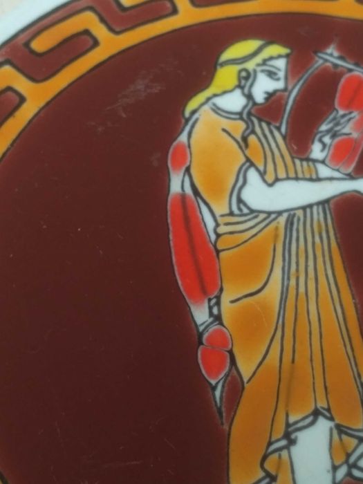 Ręcznie robione greckie podstawka Moschato Smaltotechniki