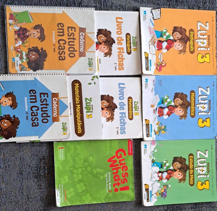 Manuais e livros de exercícios 3º Ano