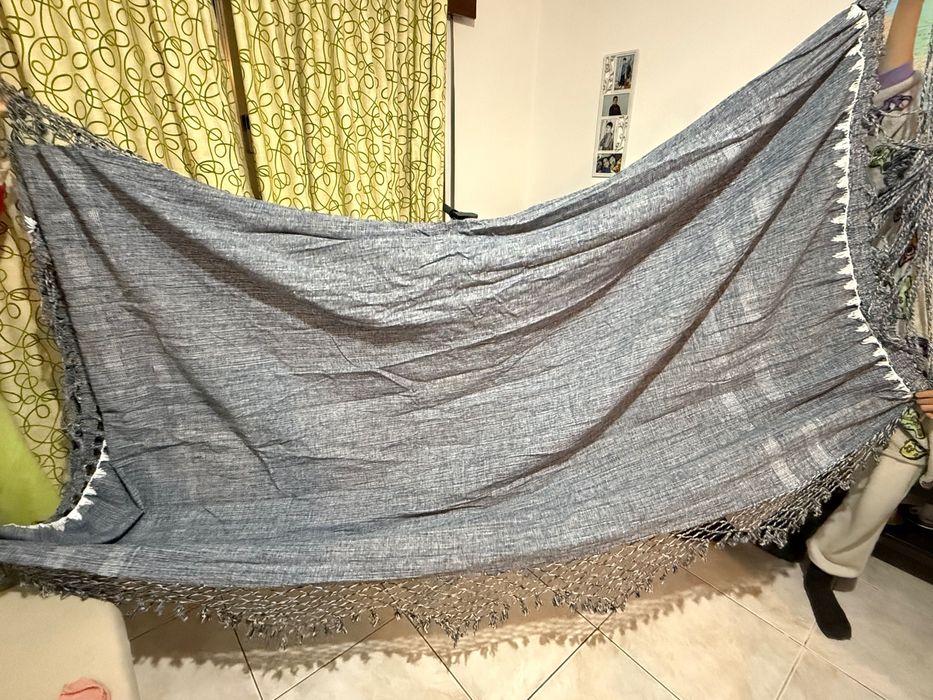 Rede casal com suporte para parede