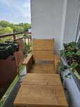 Meble z drewna ogrodowe lub na balkon
