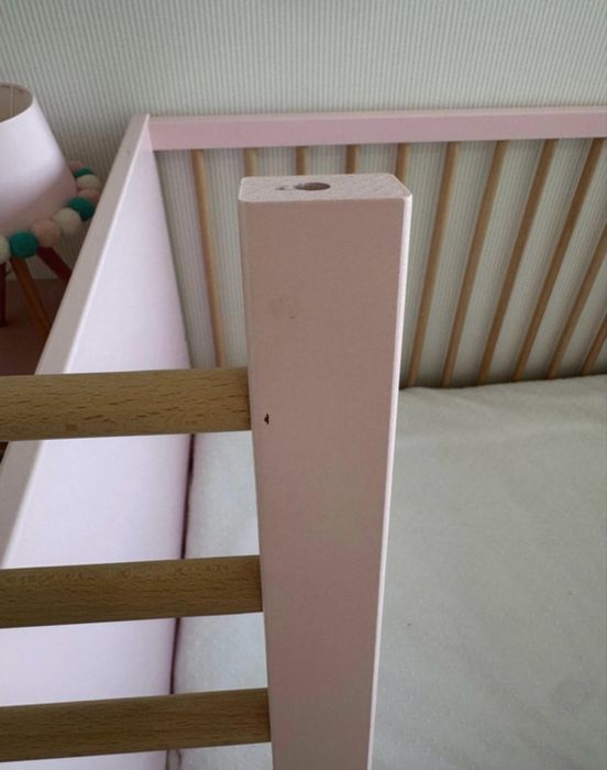 Berço ikea Myllra e colchão ecus care