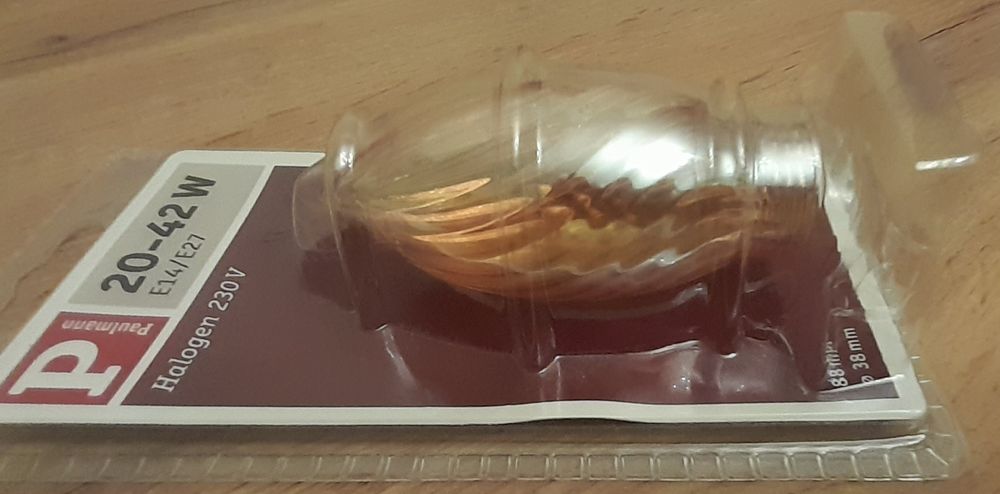 Klosz świecowy skręcony Minihalogen złoty