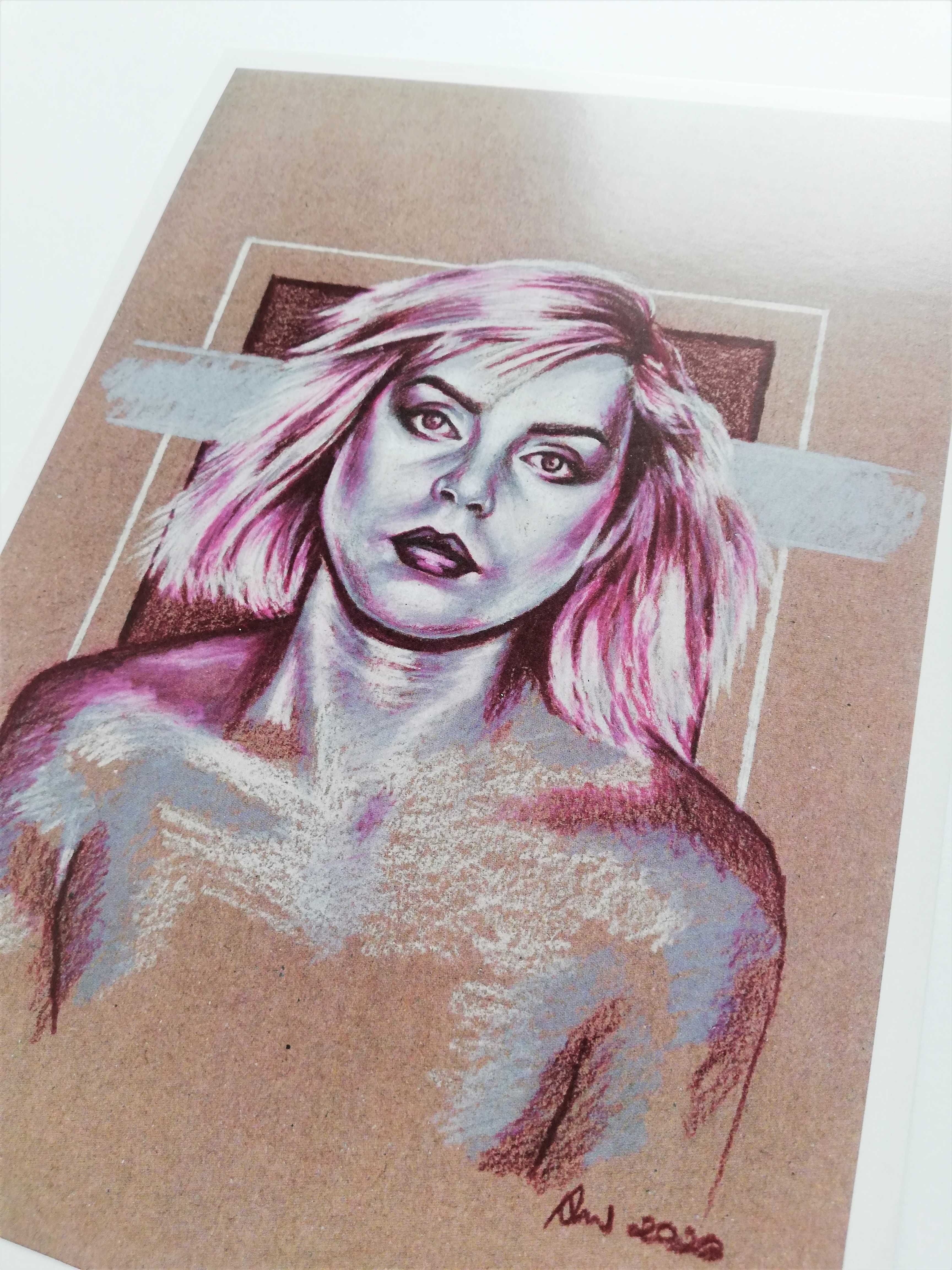 Blondie Debbie Harry print wydruk rysunek kolorowy plakat popart