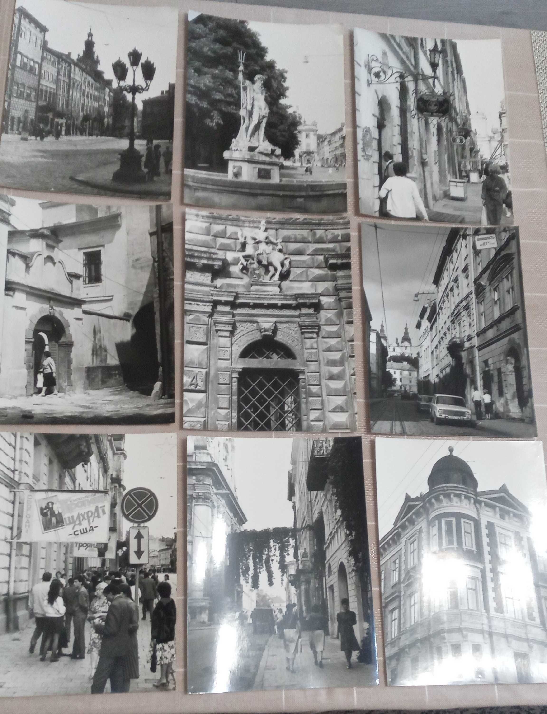Lwów stare piękne zdjęcia 18x24 rok 1989 / 9 sztuk