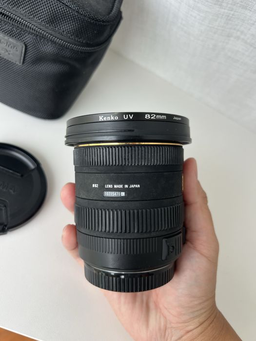Objetiva SIGMA 10-20mm/3.5 EX DC com UV filter