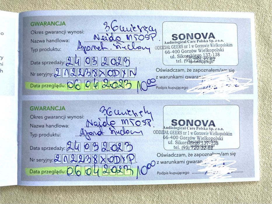 Aparat słuchowy Phonak Naida M50-SP prawy i lewy/ na gwarancji
