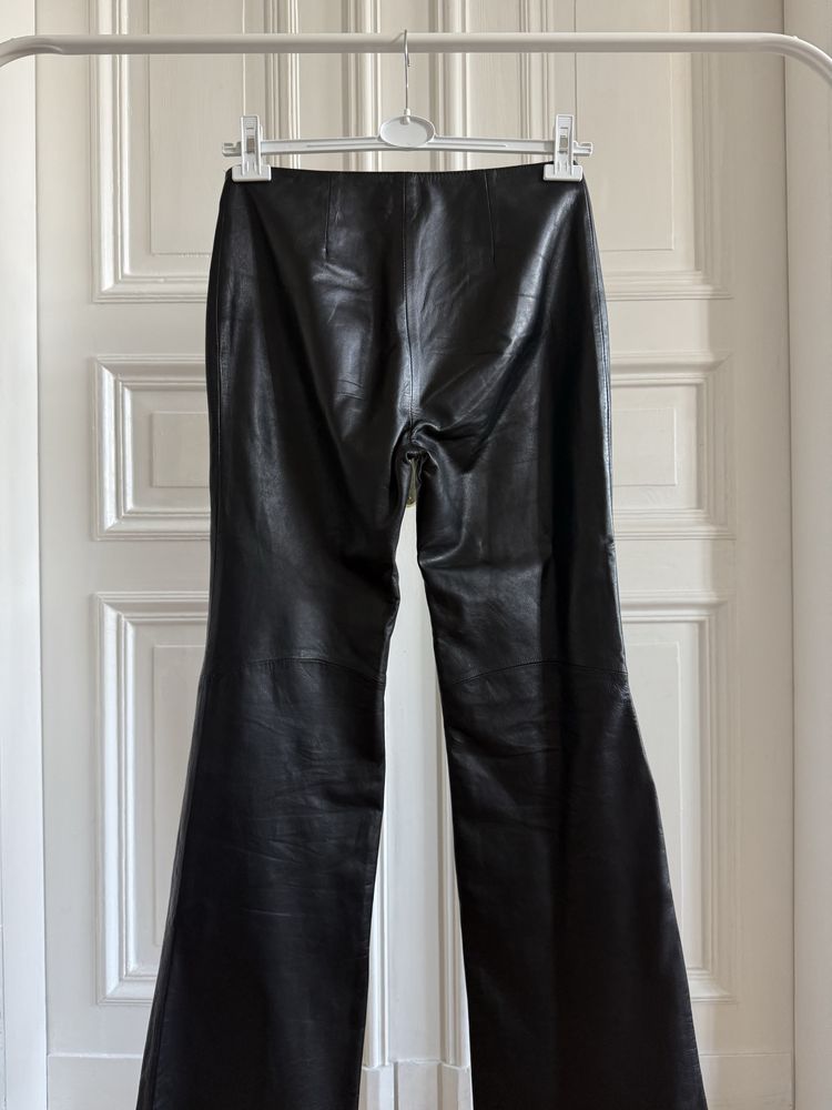 H&M Studio Leather Trousers - spodnie ze skóry.