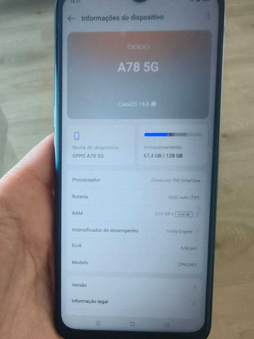 vendo oppo, usado, como novo