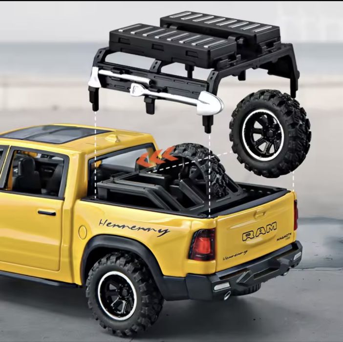 1:32 Нова модель Dodge Ram 1500 іграшка металева машинка в колекцію