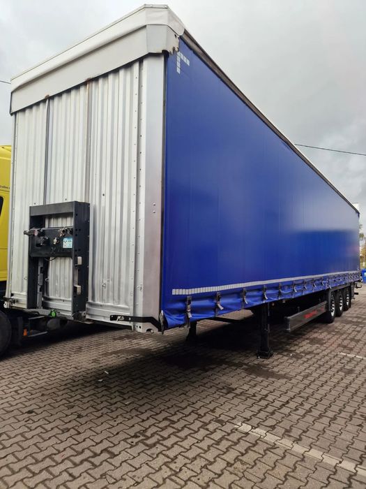 Kassbohrer Naczepa PÓŁMEGA - SAF - OŚ PODNOSZONA - RAMA ORYGINAŁ - NOWE PLANDEKI