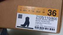 Botin Tacon Cow Preto 36 ZARA