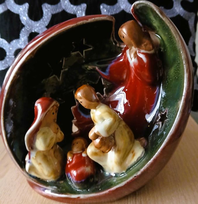 szopka bożonarodzeniowa ceramiczna
