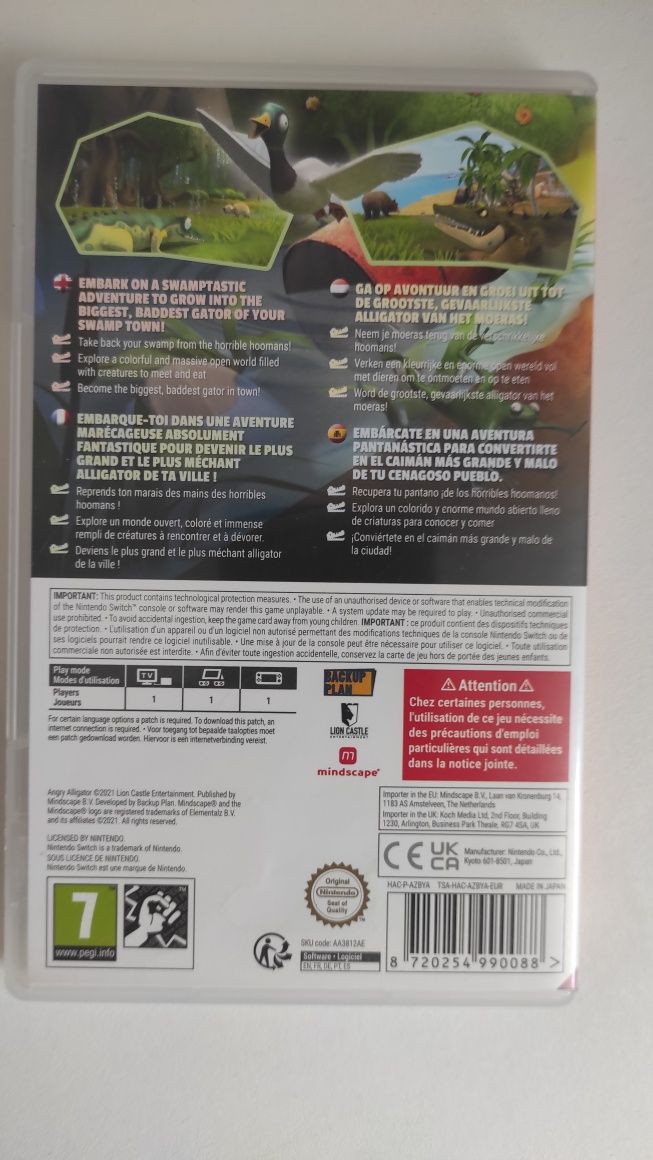 Jogos Nintendo Switch Angry Alligator