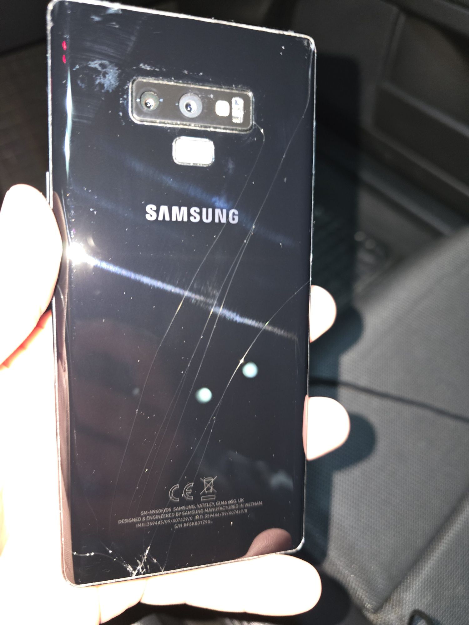 Samsung note 9 128gb uszkodzony