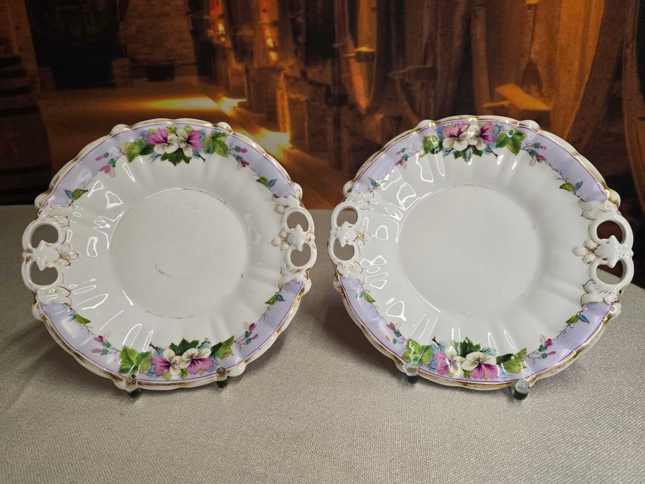 2 szt. Porcelanowe patery firmy CT Carl Tielsch Altwasser