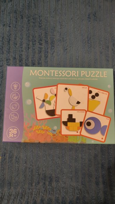 Puzzle drewniane Montessori