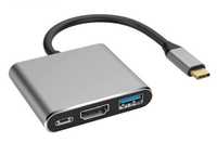 Adapter USB-C USB 3.1 do HDMI / USB 3.0 / USB-C 4K