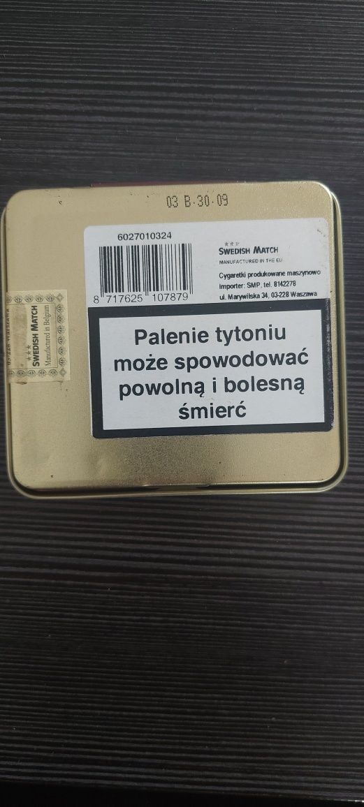 Papierośnica metalowa