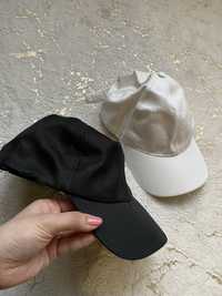 Черная кепка новая белая кепка