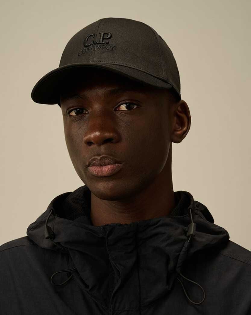 Кепка C.P. Company Gabardine Logo Cap Black 18CMAC282A006288A