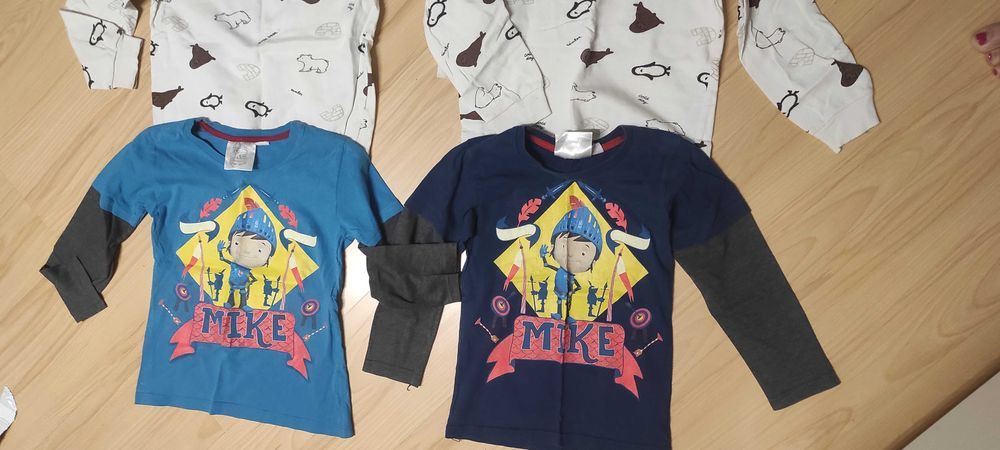 8 szt. Bluzki r.116/122 dla bliźniaków