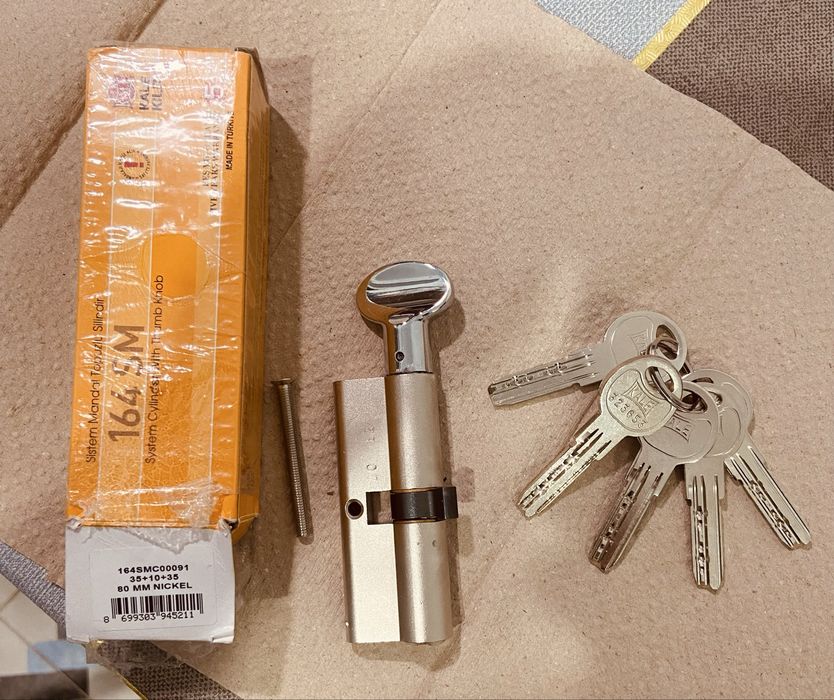 Секрет замок сердцевина личинка KALE 80mm /40x40/ 35+10+35, НОВЫЙ