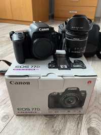 Canon EOS 77D + obiektyw Canon EF-S 18-55mm f/4.0-5.6 IS STM !!!