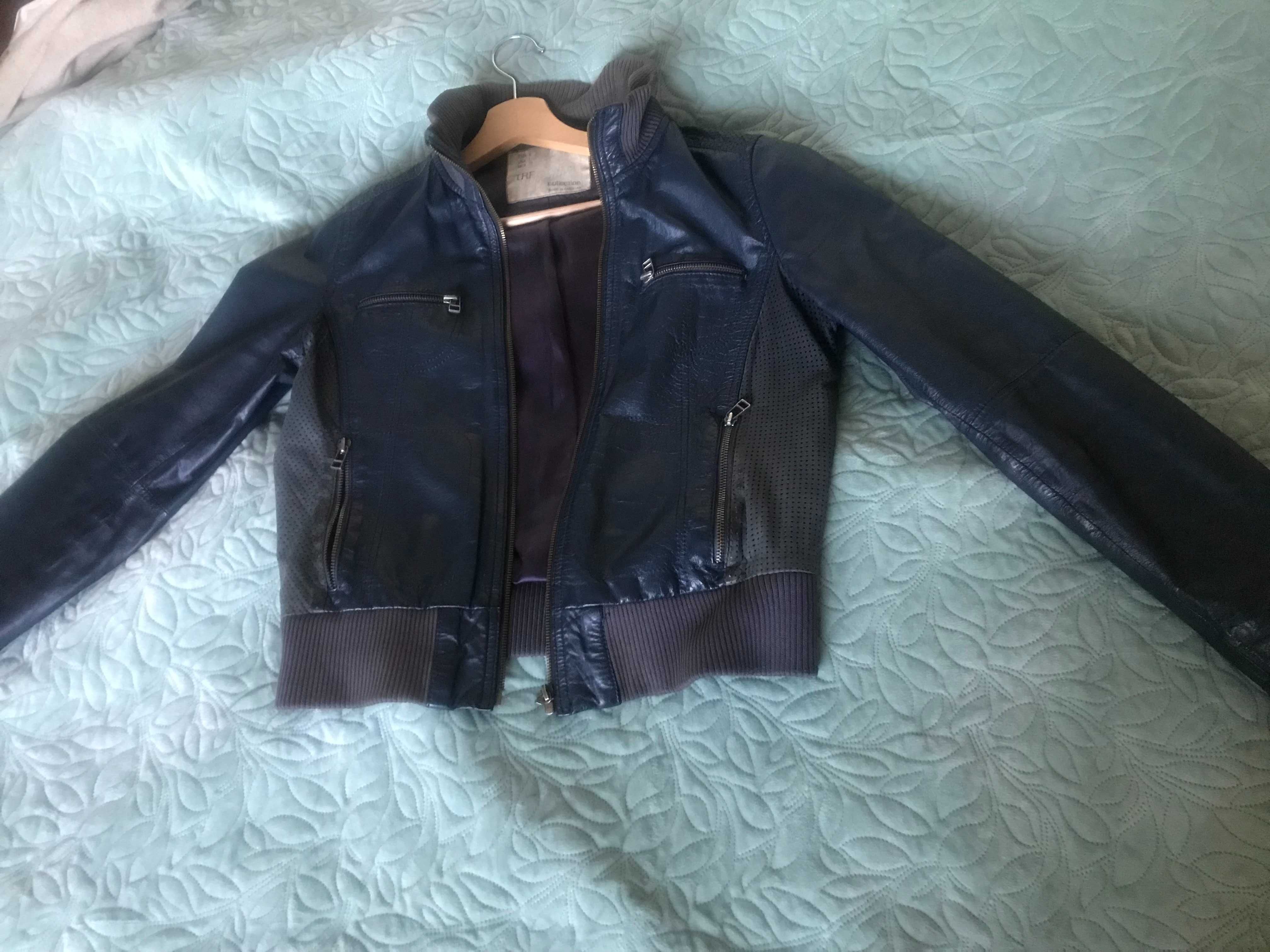 Kurtka skórzana IRF leather collection vintage rozmiar L na podszewce