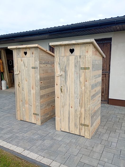 Nowy kibel Wychodek szalet WC drewniane na budowę