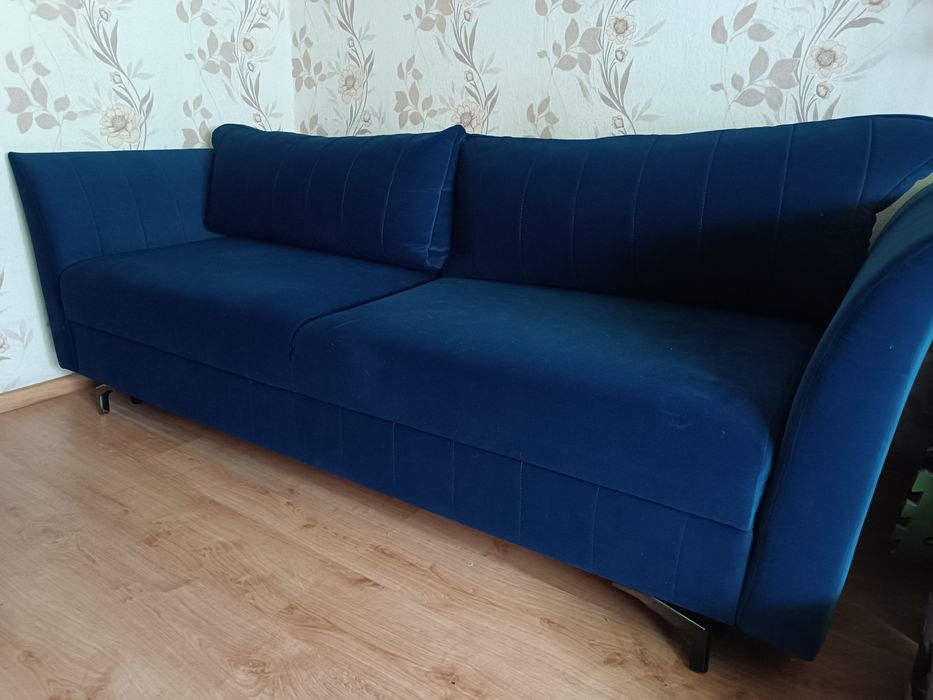 Kanapa z funkcją spania welur
