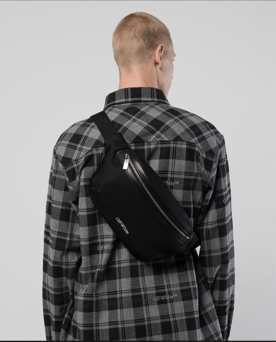 Поясна сумка Off-white чорна