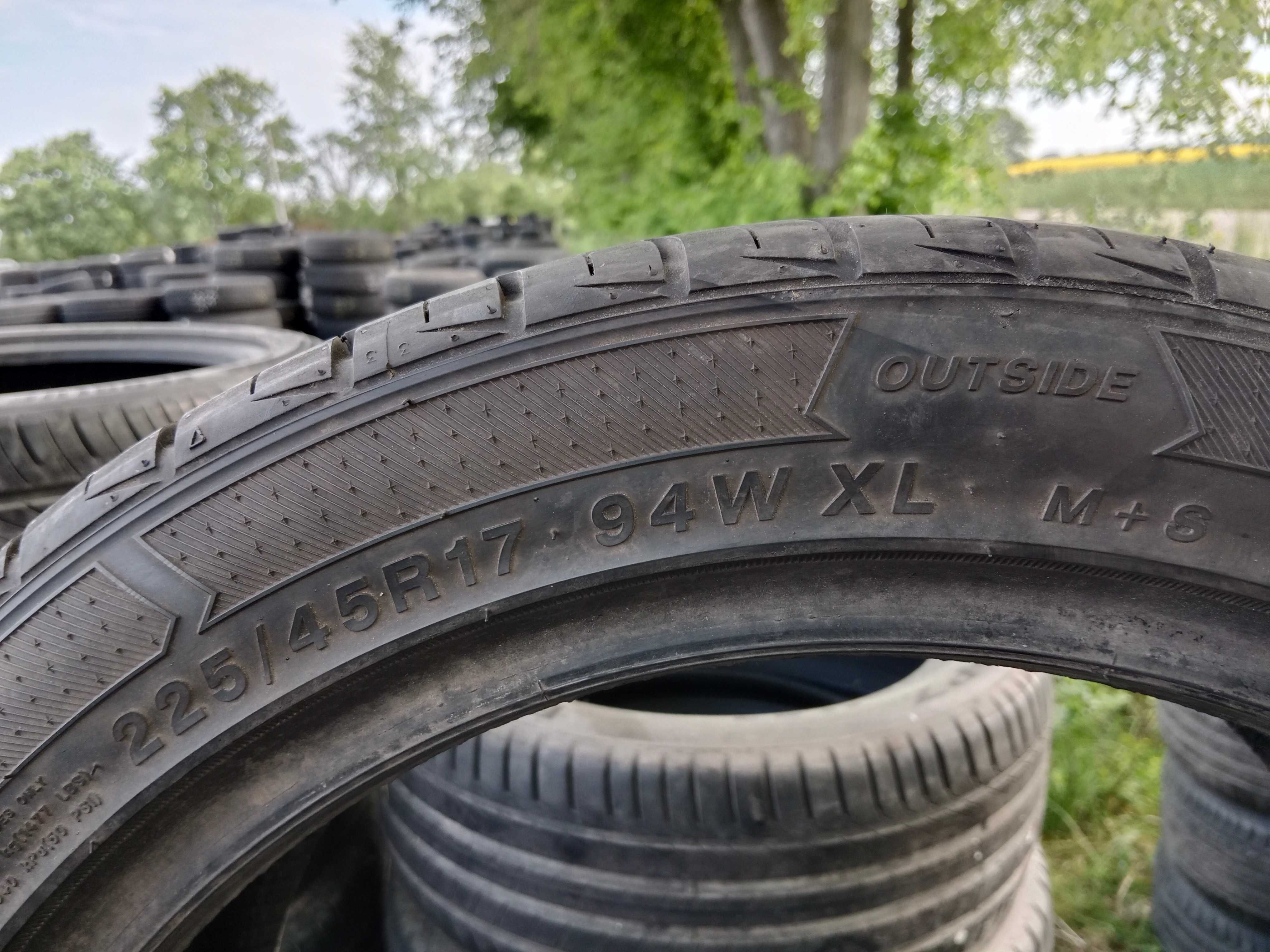 Opona używana letnia 225/45R17 Tyre4 Tyre Four 1szt.