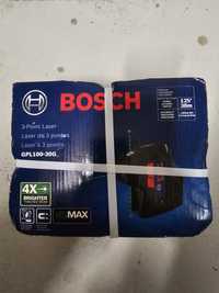 Laser Bosch GPL100-30G 3-punktowy zielona wiązka