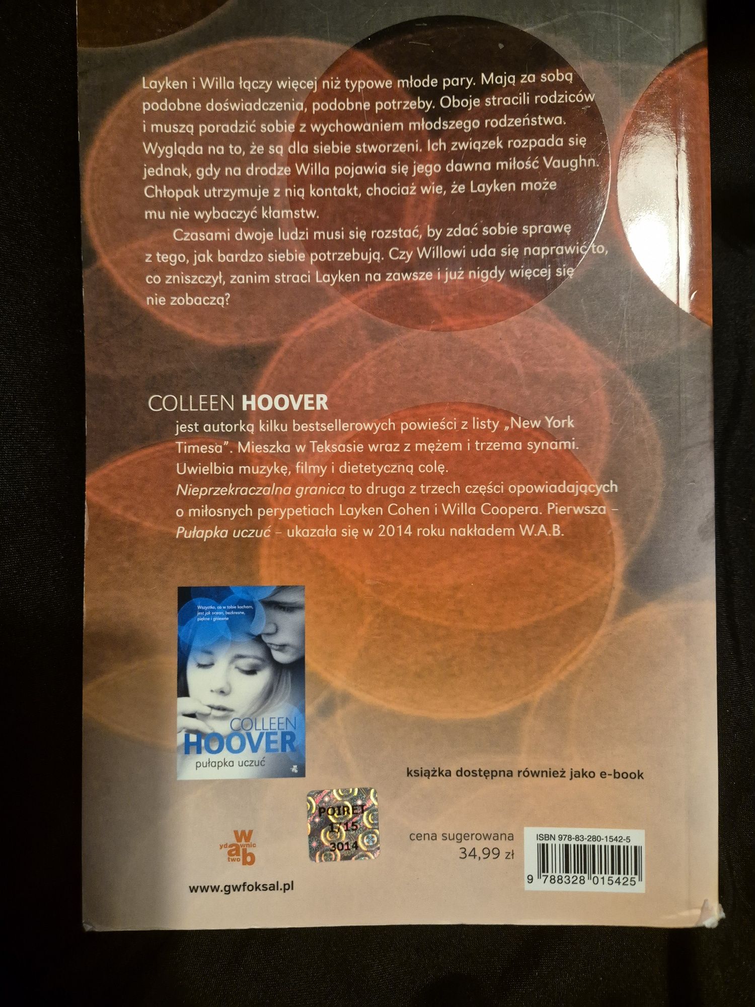 nieprzekraczalna granica colleen hoover