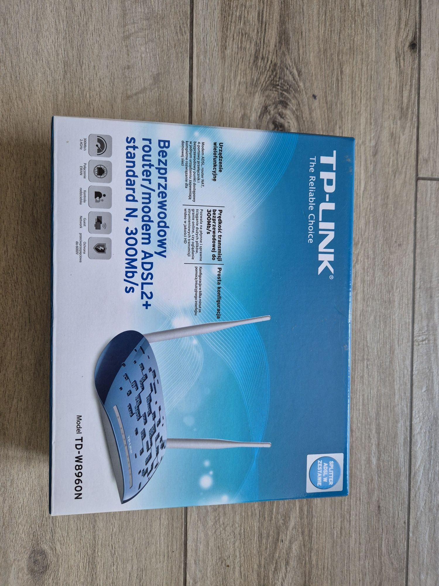 TP-Link TD-W8960N - router/modem ADSL2+ standard N, 300Mb/s