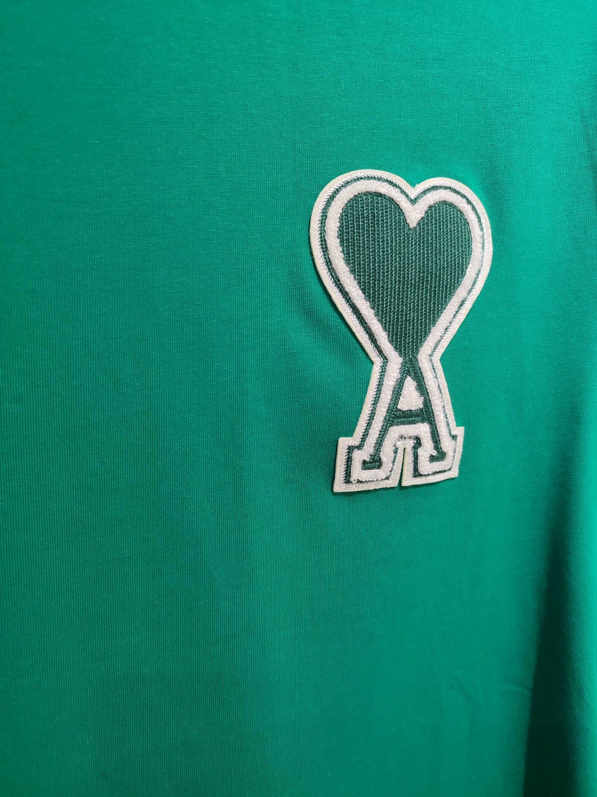 Футболка AMI Paris Exclusive Ami De Coeur T-Shirt Green