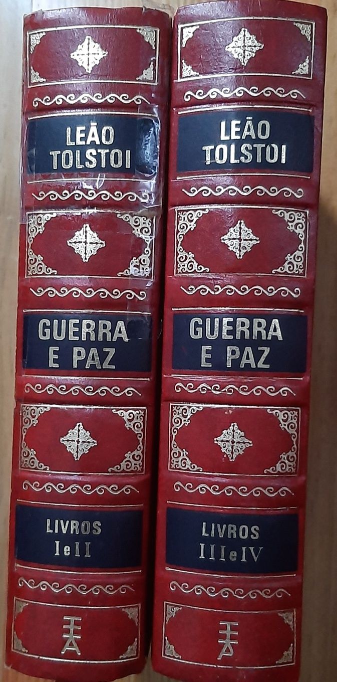 Guerra e Paz Leon Tolstoi 2 volumes