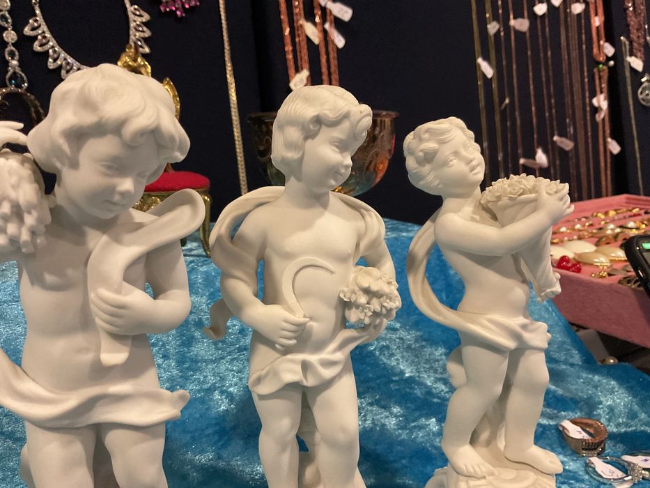 Vista alegre 4 estações em biscui 19 cm