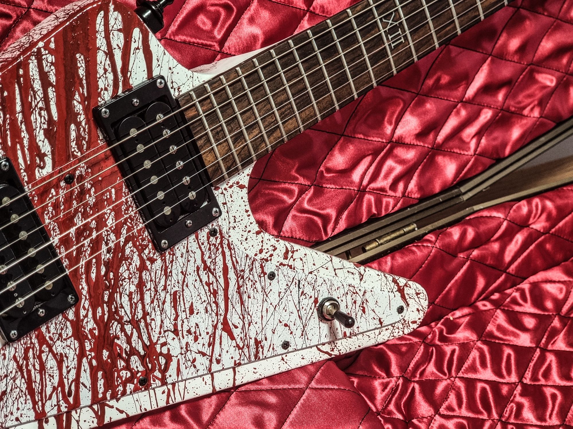 Epiphone Explorer Custom Blood Splatter Paimon 1958 gitara elektyczna