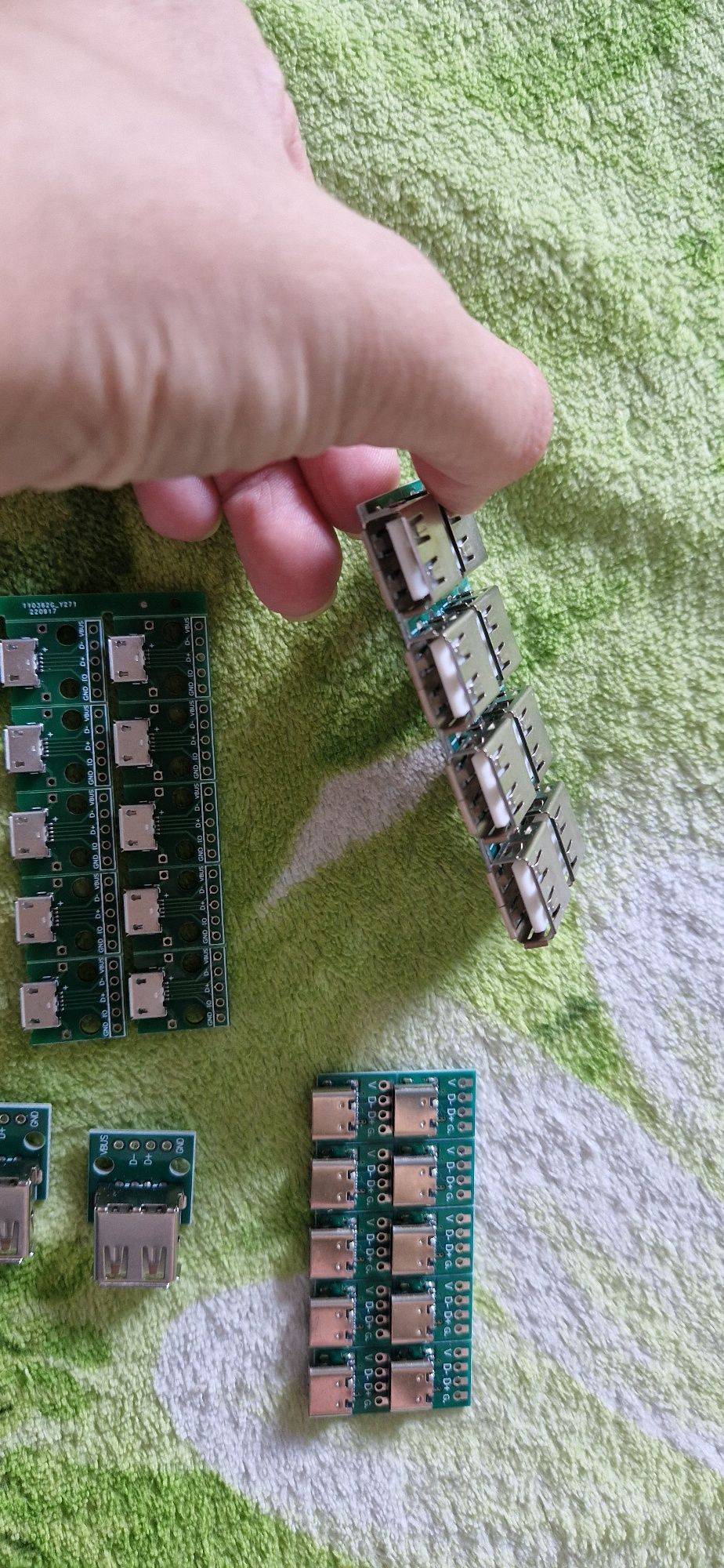 Конектор USB/type C/ micro usb на платі