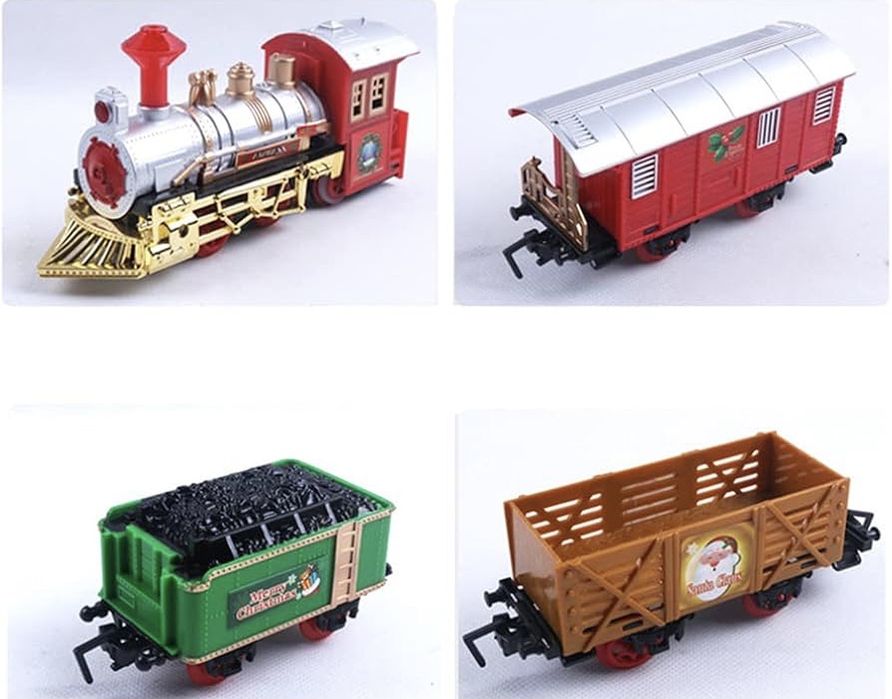 Новорічна дитяча залізниця з підсвіткою звуком детская железная дорога